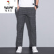 Pic pantalon à plaid de pic (Tucano) pantalon de style coréen pantalon long en vrac de style coréen