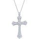 Guanpuge pt950 platinum cross necklace PT950 imported D color moissanite T square full diamond single pendant silver plated platinum T square cross necklace