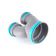 Fresh air top air supply PE fresh air pipe connector U-shaped tee reducer connector elbow tee reducer 110-75 (with air valve)