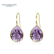 GEM STONE KING 13 carat amethyst earrings 14K gold colored gemstone earrings and earrings for my wife as a Goddess Day gift 520 gifts amethyst