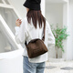 Mia's new one-shoulder small bag women's crossbody bag simple women's bag canvas bag versatile women's Oxford cloth shell bag coffee color