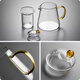 Mesni thickened glass teapot heat-resistant glass tea maker home with filter kung fu tea set