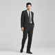 Lilang suit men's slim version 24 spring groom wedding suit black 170