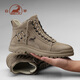 Botas de cuero Martin Boots de Ram Men's Men Men Botas de cuero para hombres Autumn and Winter Style Británico de cuero genuino Retro Martin botas Martin Boot Boot Boots de cuero Men NY3523 Color de arena 40