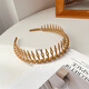 
Dabuliu teeth-resistant non-slip headband girl rubber headband washing face makeup fix hair crushing artifact pressing hairband hair card color 9274I black headband