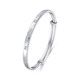 Mengjinyuan Platinum Bracelet PT950 Imitation Diamond Turn Flower Colorful Bracelet Push-Pull Style Women's Gift for Girlfriend, About 19.94g