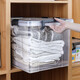 Carrot thickened clothes transparent storage box plastic toy rectangular quilt assembly box extra large storage box short 6630 [44*30*16.5 cooked glue