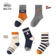 Bambi Children's Socks Autumn and Winter Student Boys Big Children Spring and Autumn Boneless Mid-Tube Cotton Socks BB23514 18-20 Sizes