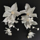 Kuxuan new super fairy rice apricot color bride head flower juan yarn hair clip and makeup wedding dress photo studio dream sweet accessories 30# side clip a pair