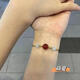 Zhou Dasheng Transport Bead Necklace Red Agate Bracelet Good Lucky Peaceful Couple Bracelet Gift M1421 Gold Line Red Agate Necklace