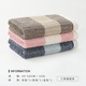 Jieyu three-pack Vosges pure cotton small square towel, soft absorbent face towel, light warm type A small towel, light warm square towel, 1 each in blue, pink and brown, 34x35cm