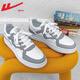 Huili zapatos para hombres zapatos casuales hombres de primavera y verano zapatos skateboard zapatos de skate altura para hombres que mejoran los zapatos deportivos de los hombres en la altura de los hombres hombres blancos [decoración del borde plateado] 42