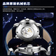 Olevs Swiss Certified Brand Watch Mechanical Watch Vollautomatisch Herren Uhr Luminous wasserdichte sternförmige Mode Mods Watch Olevs-9923-Silver Shell Flat Circle