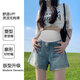 以欧（YIOU）孕妇牛仔短裤夏天时尚百搭外穿孕妇短裤8888 冰川蓝色 M