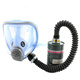 
Ele Gas Mask Full Cover Chemical Paint Anti-toxic Gas Long Tube Air Respirator CKH-9900E Blue (with Can 1) 1 Set
