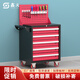 Huili's enhanced drawer-type tool cart tool box workshop tool cabinet repair trolley parts cabinet trolley blue 5 pumps