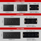 Delixi Socket Panel CD691 Series 118 Zwei-Positionen 10-Loch-Socket Panel Matt Black 118 Typ Fünfzehn-Loch