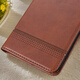 Ju Xiaozhi is suitable for oppoA57 mobile phone case flip leather case PFTM20 wallet card case full-inclusive anti-fall soft inner shell protective case high-end leather magnetic attachment oppo A57 5G [brown]