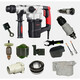 
Delixi Electric Hammer DRH-A1-1050W stator case handle carbon brush switch gear box impact connector accessories 1050W 1050W auxiliary handle