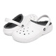 crocs Crocs Children's Cotton Slippers for Men and Girls, Winter Warm Fleece Hole Shoes 207010_10M White 36 -37 Inner Length About 225mm