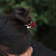 Two generations of happy camellia hairpins for women, ancient style wooden simple modern walking hairpins, Chinese style 2025 new style hairpins for hair, Chinese style
