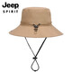 Jeep (JEEP) hat men's big brim fashionable versatile fisherman hat men and women universal fishing hat outdoor mountaineering A0389