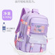 Pusitu brand schoolbag female elementary school students in grades 3-6 large capacity backpack junior high school students lightweight burden reduction backpack 12045 gray primary school