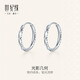 Century Yuan platinum earrings PT950 earrings are classic, versatile, sweet and cute, a birthday gift for your girlfriend