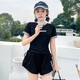 
Superior (DUXING) 2025 new sports swimsuit women's large size fat mm meat covering split conservative belly covering slimming 200 Jin [Jin equals 0.5 kg] Swimsuit 6187-Pink 5XL 155-180 Jin [Jin equals 0.5 kg]