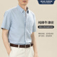 Blackmonday Summer Pure Cotton Oxford рубашка мужчина с короткими рукавами.