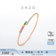 ENZO Rainbow 18K Gold Colorful Gemstone Diamond Bracelet Stacked EZV8013 Birthday Gift 18K Gold Diamond Bracelet