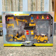 Steelliwei Alloy Engineering Fahrzeug für Jungen Simulation Bagger Gabelstapler Inertial Fahrzeug Trainingsklasse Kinderspielzeuggeschenk 833 Steelliwei Alloy Engineering Vehicle Set Set