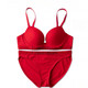 Calvin Klein Bra Unterwäsche BH glänzend seidig, schnell trocken bequemer Stoff sexy ober dünner dicker Boden QF6996ad Schwarzer Bra 80B 36B