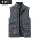 Jeep Spirit Jeep Herren-Weste Frühling und Herbst Neue Outdoor-Pferdsclip lässig große Sportarten mittlere Weste mit mittleren Alter 677 Military Green 3xl (156-170)