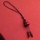 Miru Cinnabar Gour Handy Hanging Handy Lanyard Schlüsselbund Anhänger Anhänger für Männer und Frauen Geburtstag Chinesischer Valentinstag Geschenk Zimt Gour Hanging Hanging