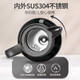 Thermal insulation pot for household large capacity 304 stainless steel inner liner long-acting insulation hot water bottle wedding dowry customization 9277 champagne gold 2.1 liters, inside and outside 304 not 0ml