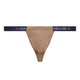 Men's underwear, men's low-waist thong sexy single thong nylon pure lust style personality hot T-shaped fitness sports 0 caramel color 1 piece XL