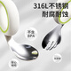 Licheers complementary food spoon baby spoon infant training learning spoon 316 stainless steel elbow independent feeding children's fork spoon