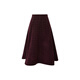 LULUALWAYS I Love Lulu 24 Winter New Style Fashionable Lady High Waist Umbrella Skirt Long Skirt Women Purple S