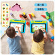 Aixuebao 8-inch eye-protecting screen children's learning machine for all ages 3-6 years old smart tablet early education machine young children's connection logical thinking machine English pinyin synchronization point reading machine flagship version 16G/enlightenment early education + young school connection A5+ blue