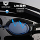 Arena imported myopia swimming goggles large frame high-definition anti-fog pioneer waterproof belt prescription swimming goggles equipment unisex anti-fog pioneer black imported high-definition 350 degrees