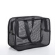 Changyin mesh men's toiletry bag portable hand-held bathing storage cosmetic bag black leaking fitness bath bag bath bag medium black 30*10*20cm