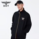 Garçon London [Diacre noir] Spring Men and Women's Style Black Black Trendy Trinted Veste N12801 Black S