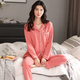 Urban Beauty Pyjamas für Frauen im Herbst und Winter 2024 Internet-Promi Damen neue Modestile für Tragen reines Baumwoll und modischer Stil 9910 (801 x9901 m (80-100Jin [Jin Equals Equals Equals Equals]) Universelle Größe