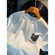 
Qianji (QIANJI) summer trendy men's short-sleeved dopamine wear half-sleeved printed T-shirt thin sweat-absorbing comfortable men's T-shirt white [JSW9905 white] L suitable for 109-123Jin [Jin equals 0.5 kg] wear