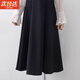 JIOESC Black Skirt Suit Skirt Professional Simple Women's High Waist Slim Drape Commuting Mid-Length A-Line Skirt Large Swing Skirt Black M 90-100Jin Jin is equal to 0.5 kg