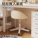 Lin Jiazi internet celebrity makeup chair girls bedroom stool makeup stool cream style manicure chair 2024 new style dressing table stool high appearance khaki color