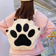 Yu Dingfu Plush Backpack Female Kitten Claw Girly Heart School Bag Large Capacity Student Backpack Cartoon Japanese Soft Girl Pain Bag White