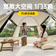 Explorer Tent Outdoor Folding Skylight Portable Outdoor Camping Tent Thickened Camping Equipment Full Set Automatic Quick Account Opening [Special Offer Set] 3-5-person Tent + Moisture-proof Pad