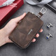 Jinlilai Jinlilai Neue leichte Luxus -Schlüsselbeutel Großkapazität Krokodil Muster Key Cover Kartentasche Taille Hanging Auto Schlüsselbeutel Trendy Braun braun